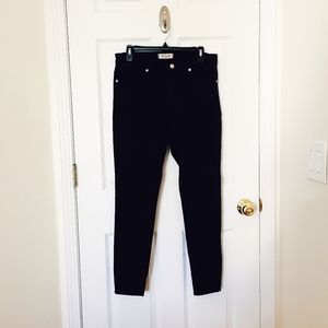 Madewell Black 9" Skinny Mid-Rise Jeans